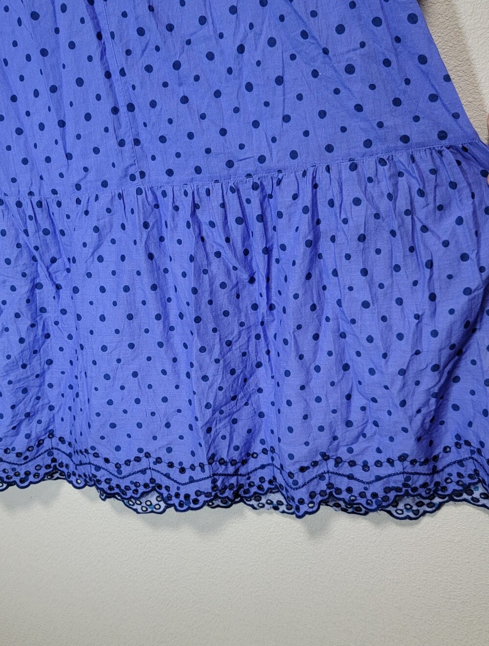 Gudrun Sjoden Lily Cotton Polka Dot Pint Pull Over Lagenlook Midi Dress - Picture 3 of 9